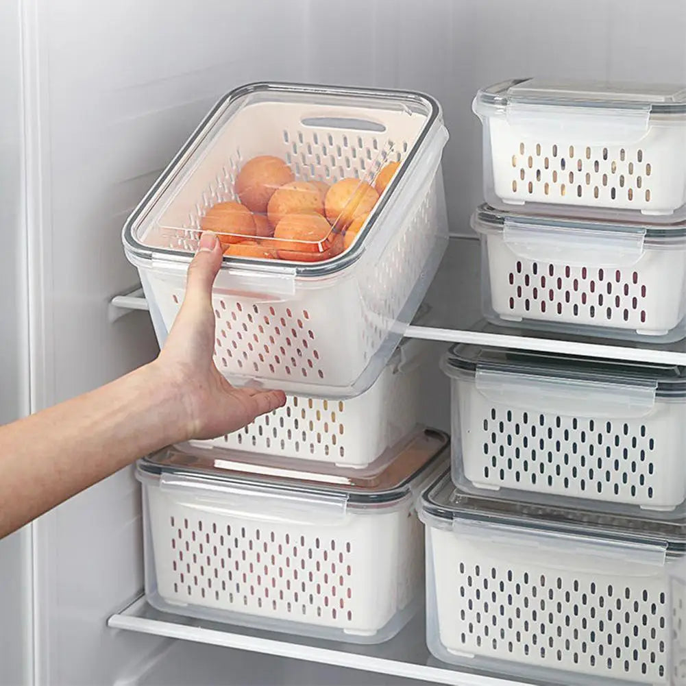 FreshKeep™ Produce Storage Bin with Drain Basket