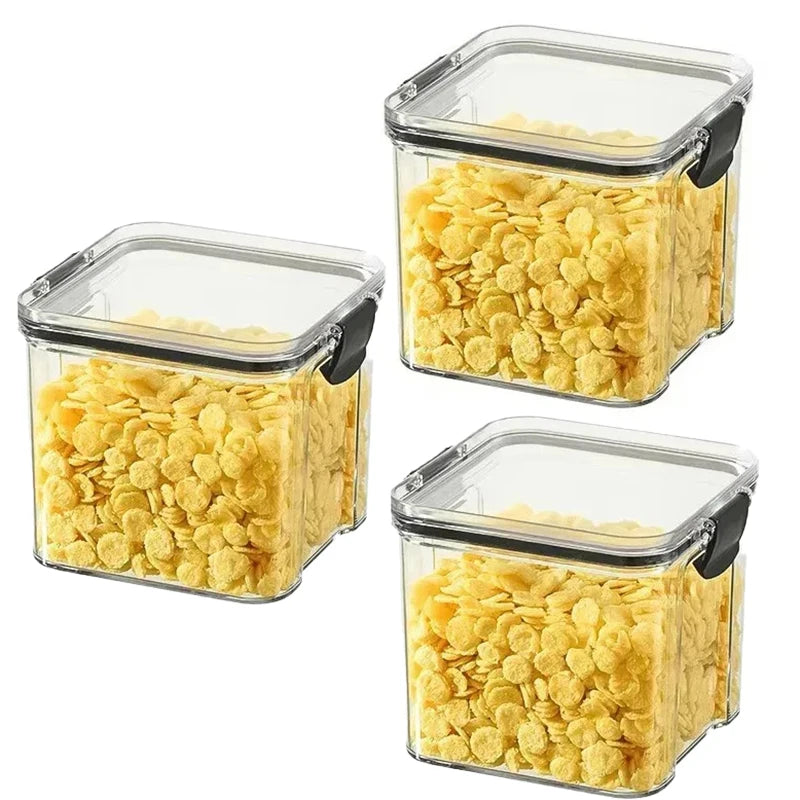 Airtight Food Storage Containers Set – Large Capacity Kitchen Organizer for Rice, Grains, Cereal & Dry Food (1-4PCS)