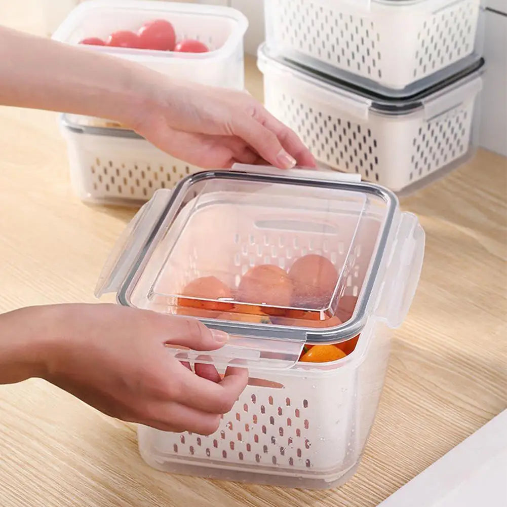 FreshKeep™ Produce Storage Bin with Drain Basket