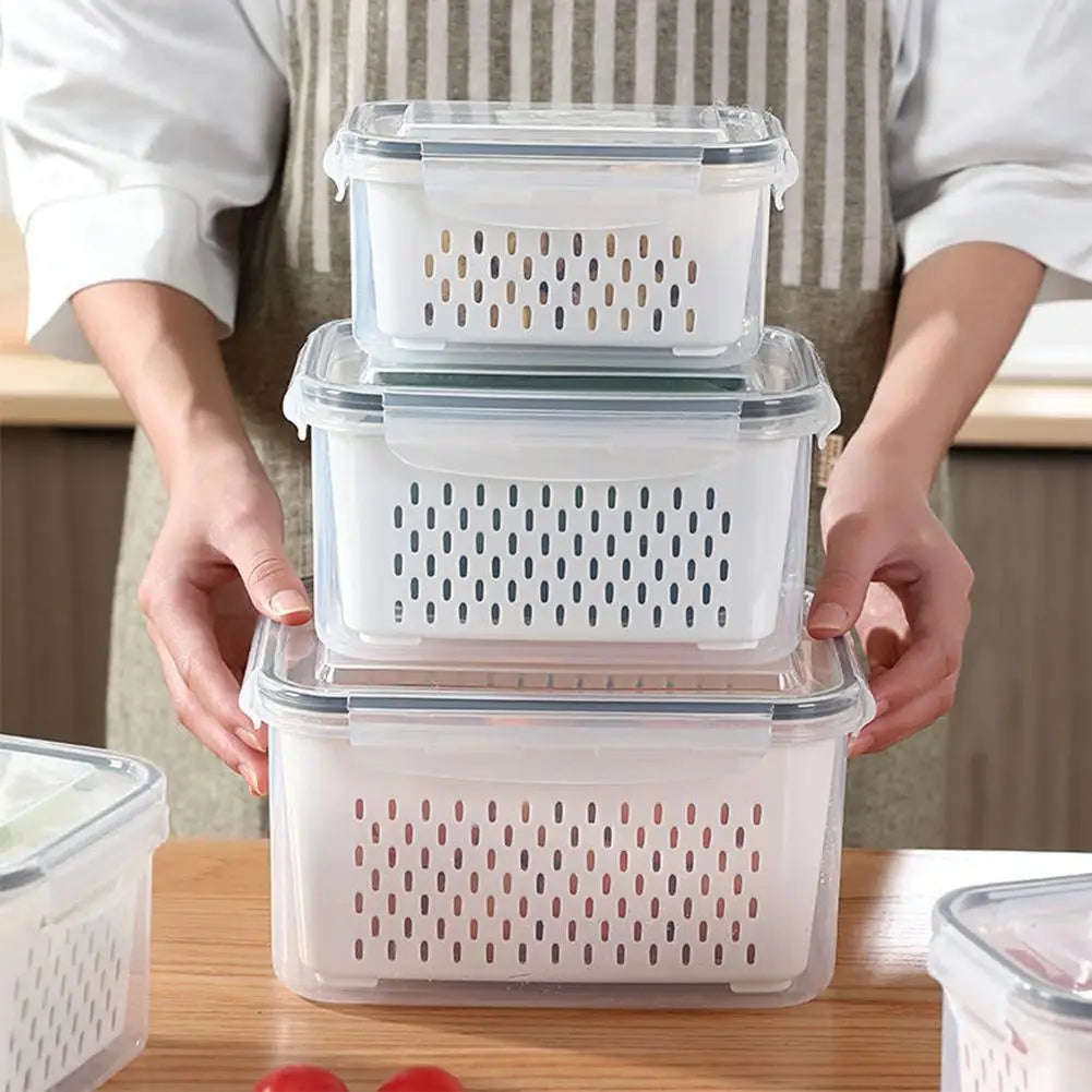 FreshKeep™ Produce Storage Bin with Drain Basket