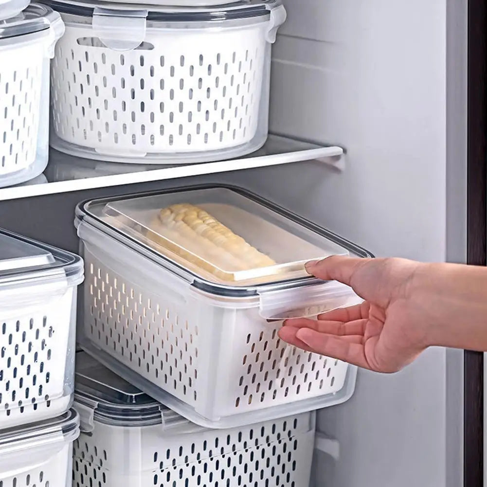 FreshKeep™ Produce Storage Bin with Drain Basket